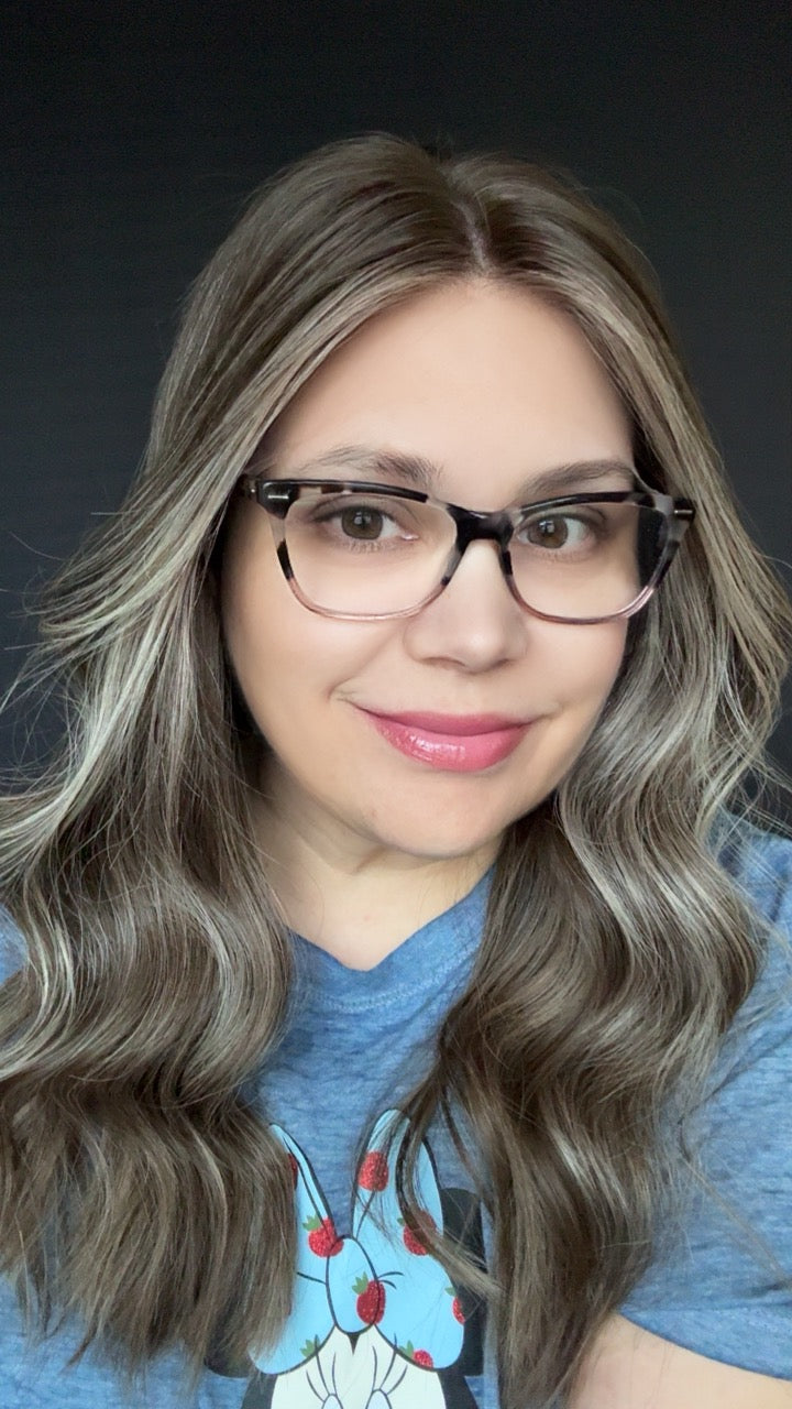 Kourtney Medium Ashy Brunette Lace Top Wig - The Fine Collection