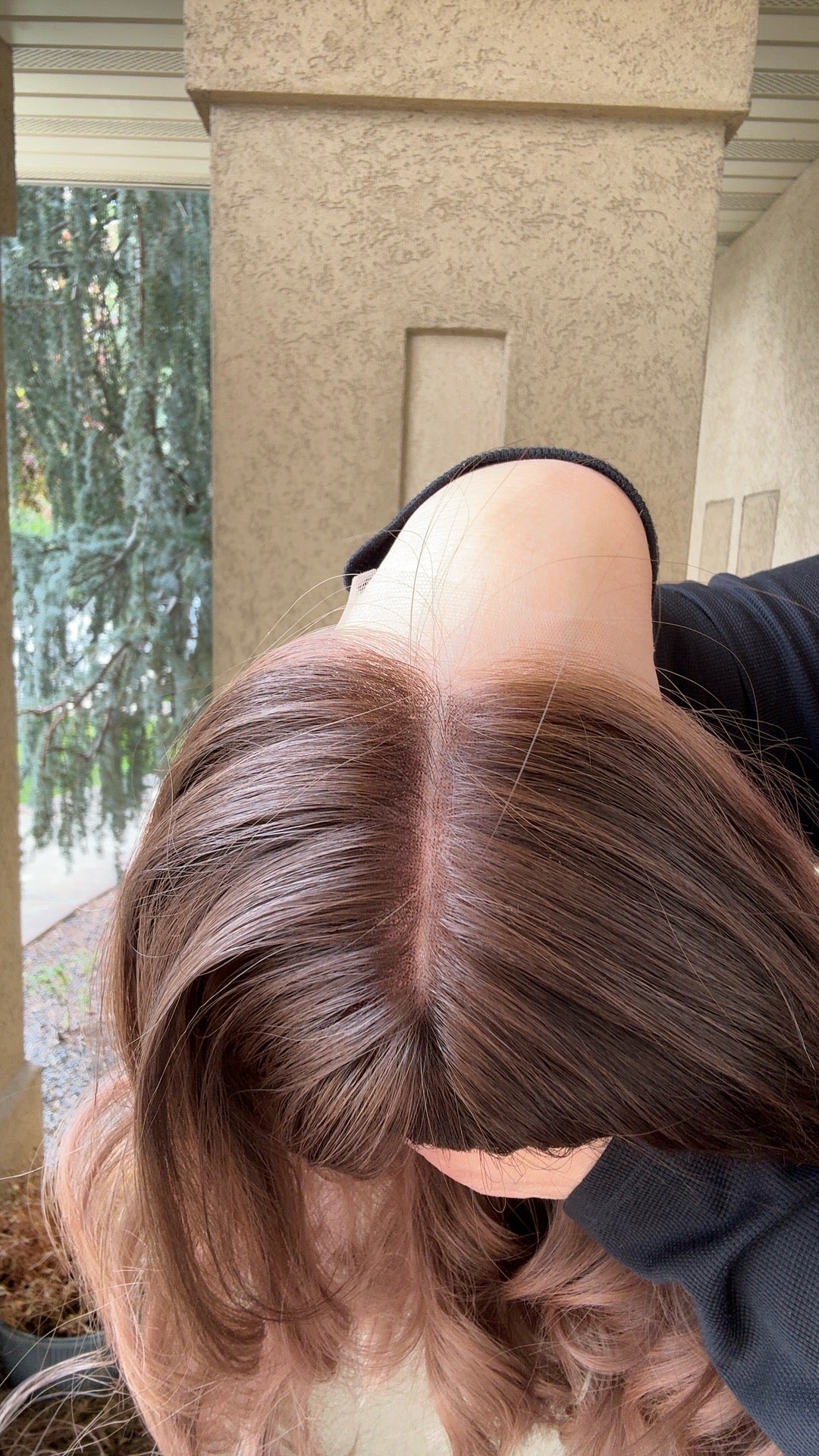 Rosé Small Human Hair Lace Top Wig