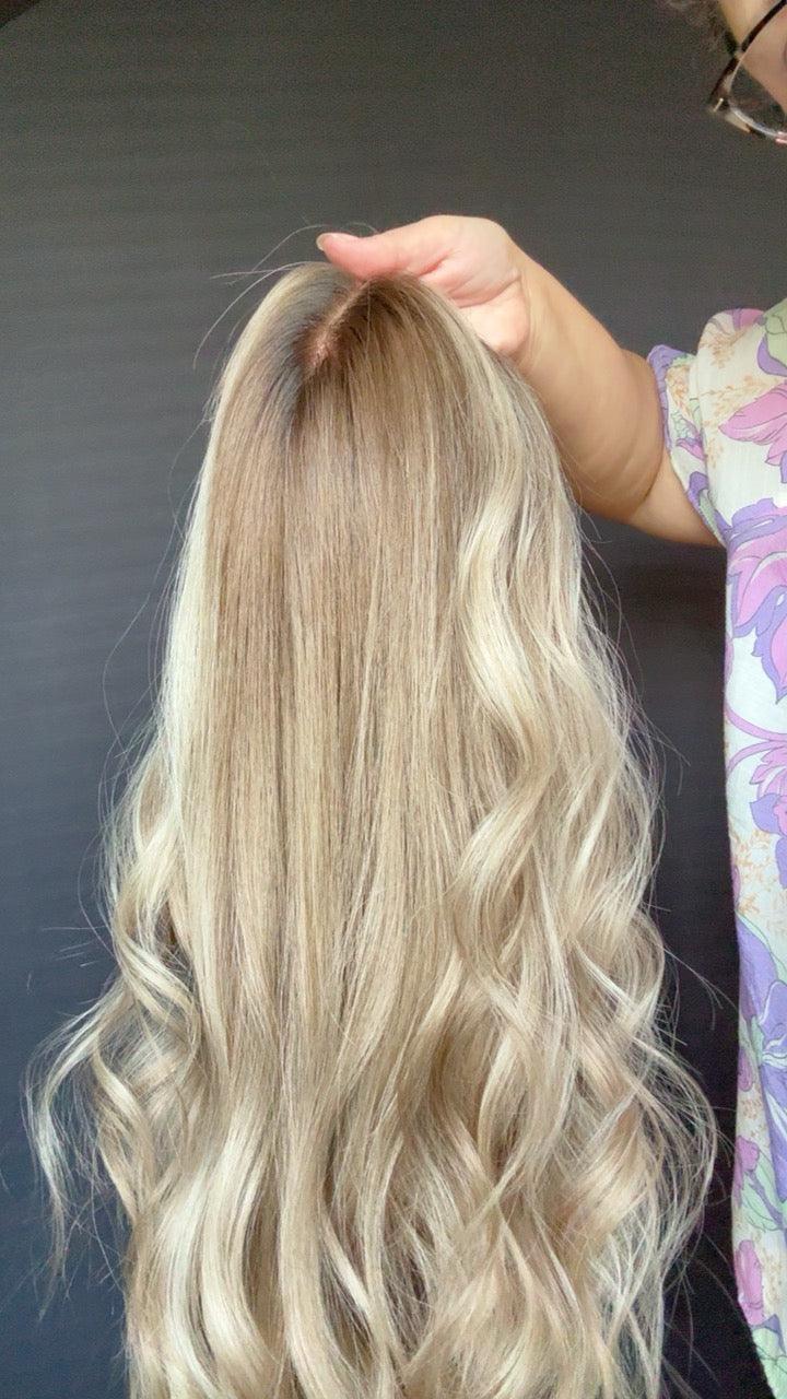Serena Small Custom Colored Lace Top Wig -The Custom Colored Collection