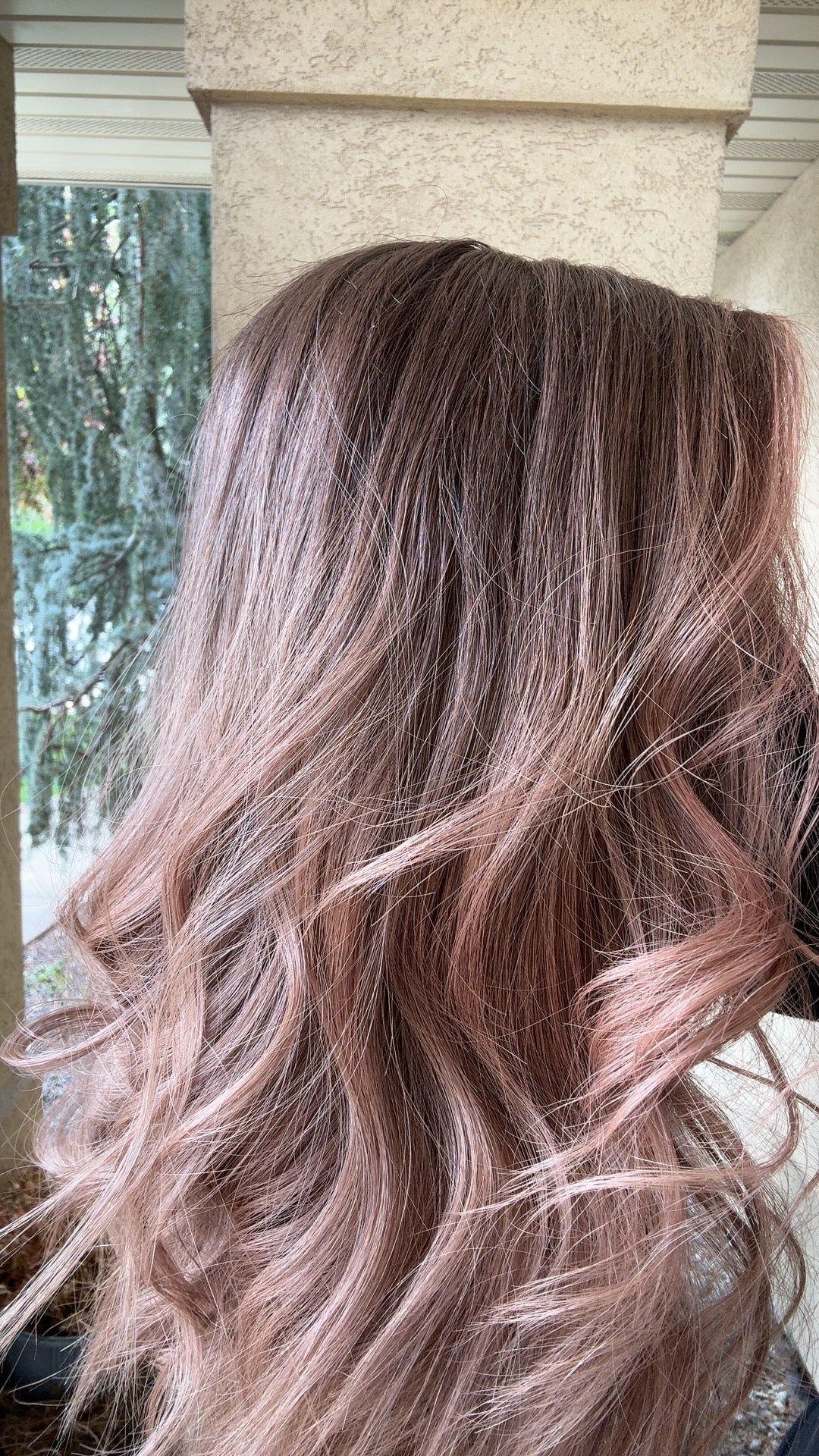 Rosé Small Human Hair Lace Top Wig