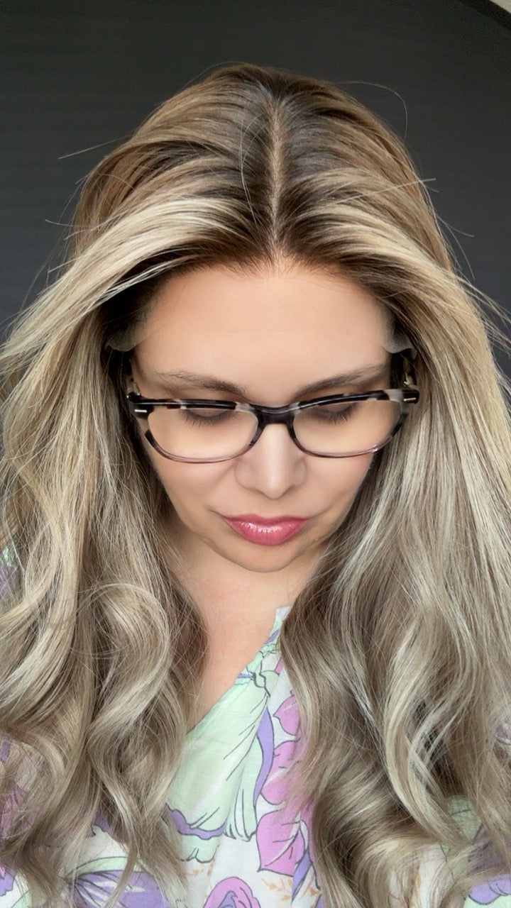 Serena Small Custom Colored Lace Top Wig -The Custom Colored Collection