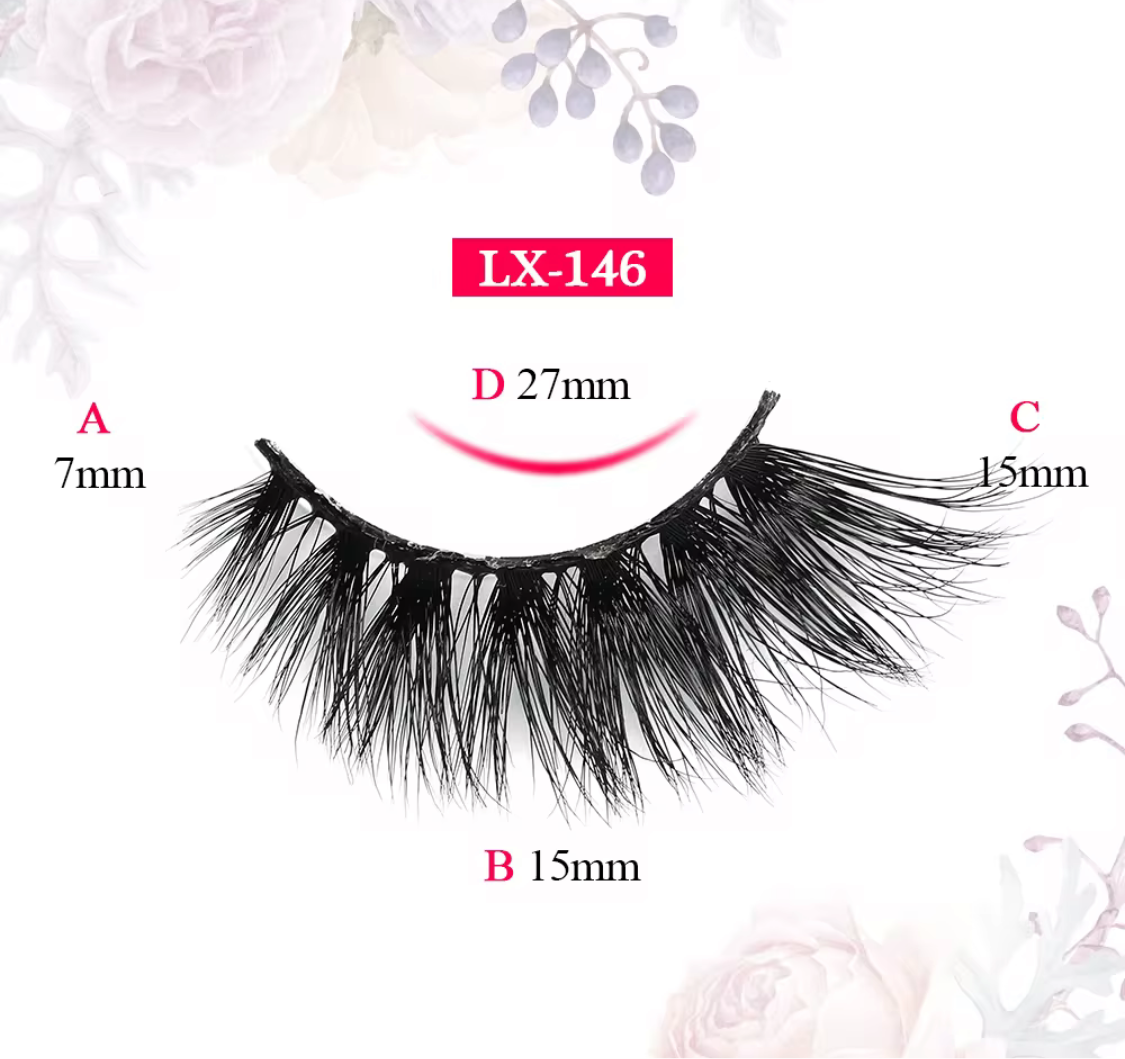 Size 27 mm false eyelashes