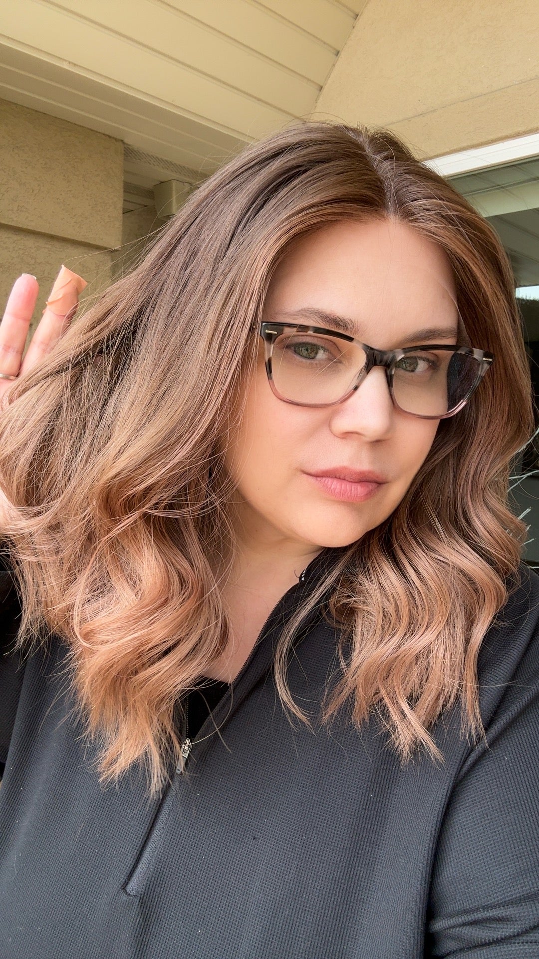 Rosé Small Human Hair Lace Top Wig