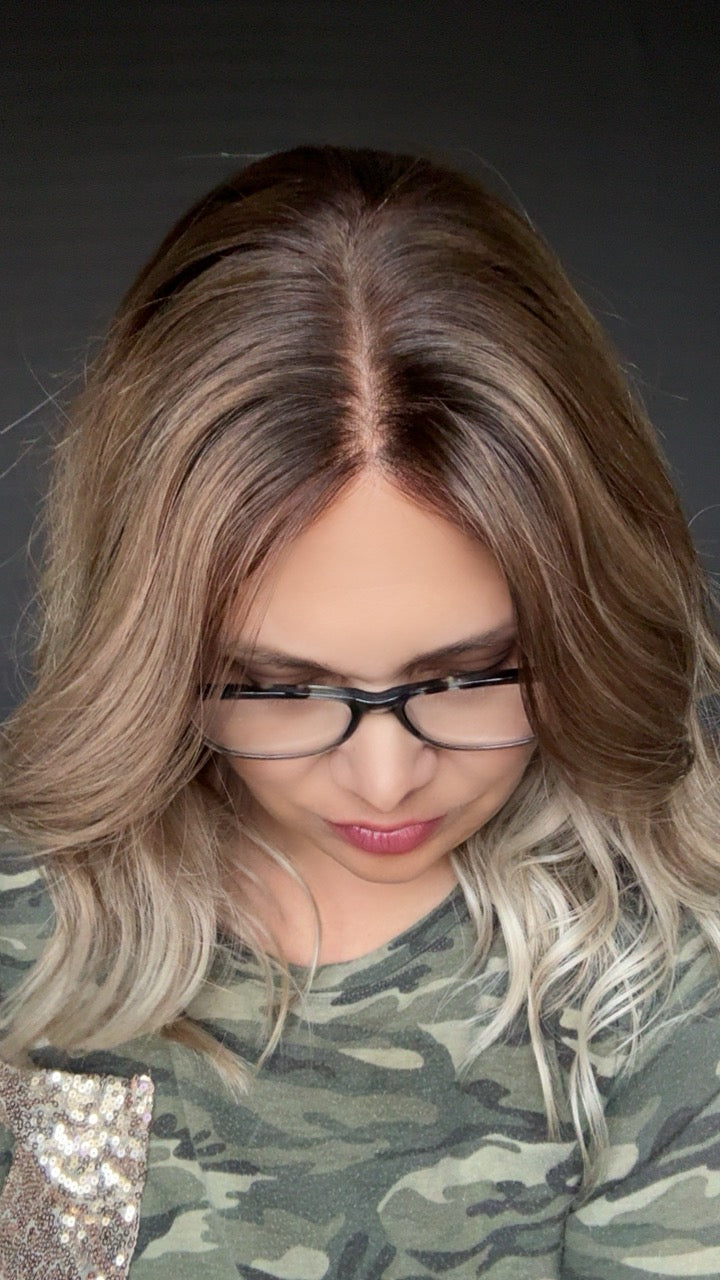 June Medium Cap Human Hair Lace Top Wig -The Custom Colored Collection