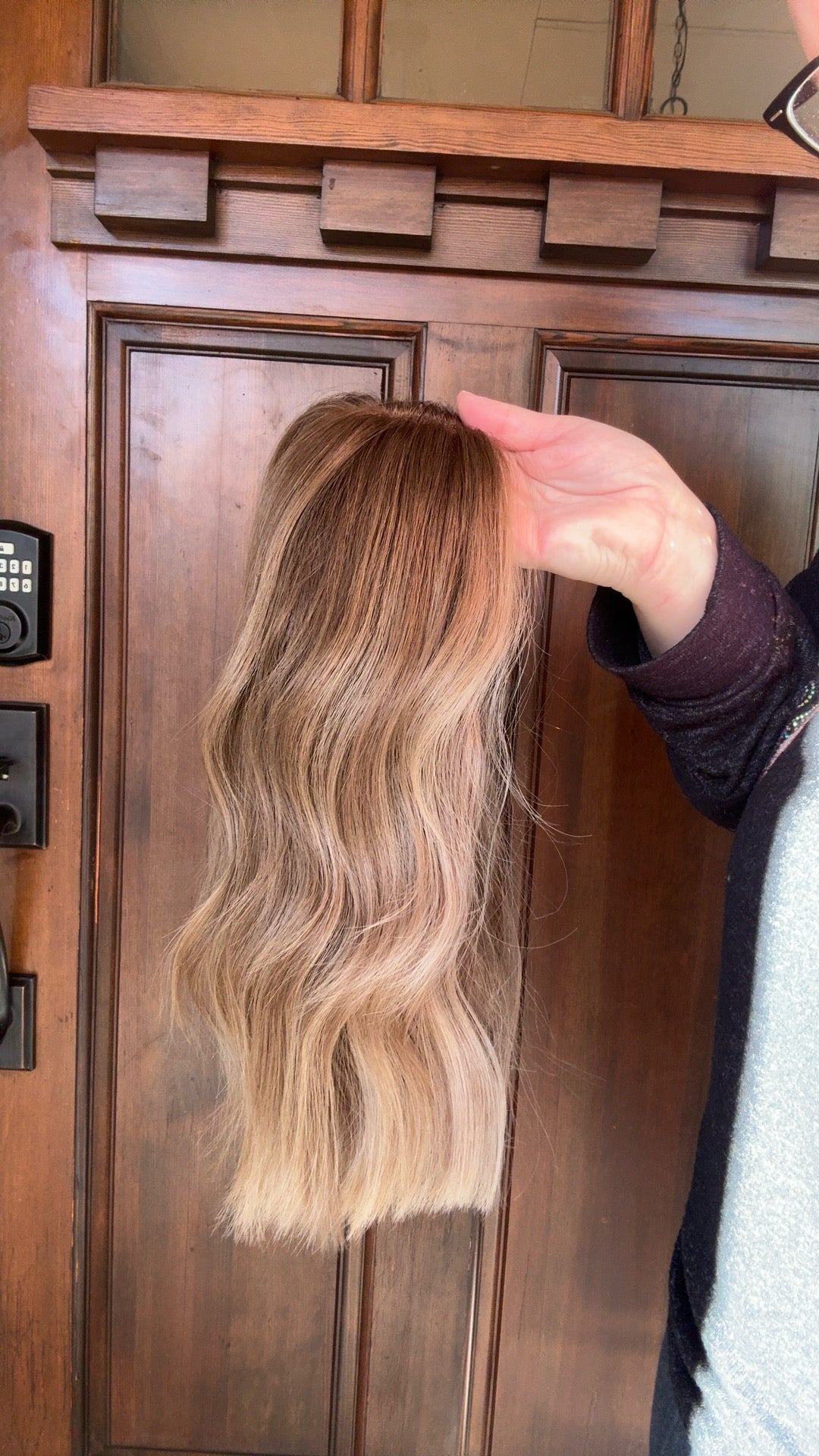 Amelia Lace Top Human Hair Wig | Custom Colored Lob for Hair Loss