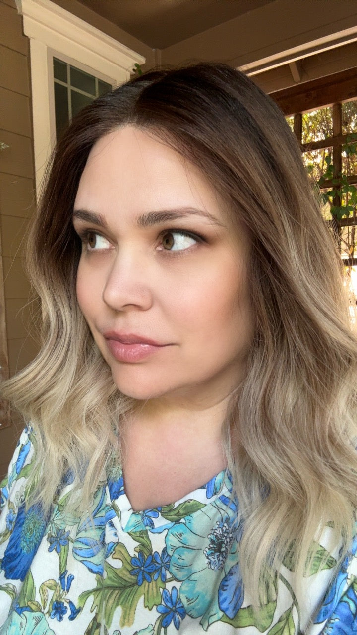 medium length human hair wig