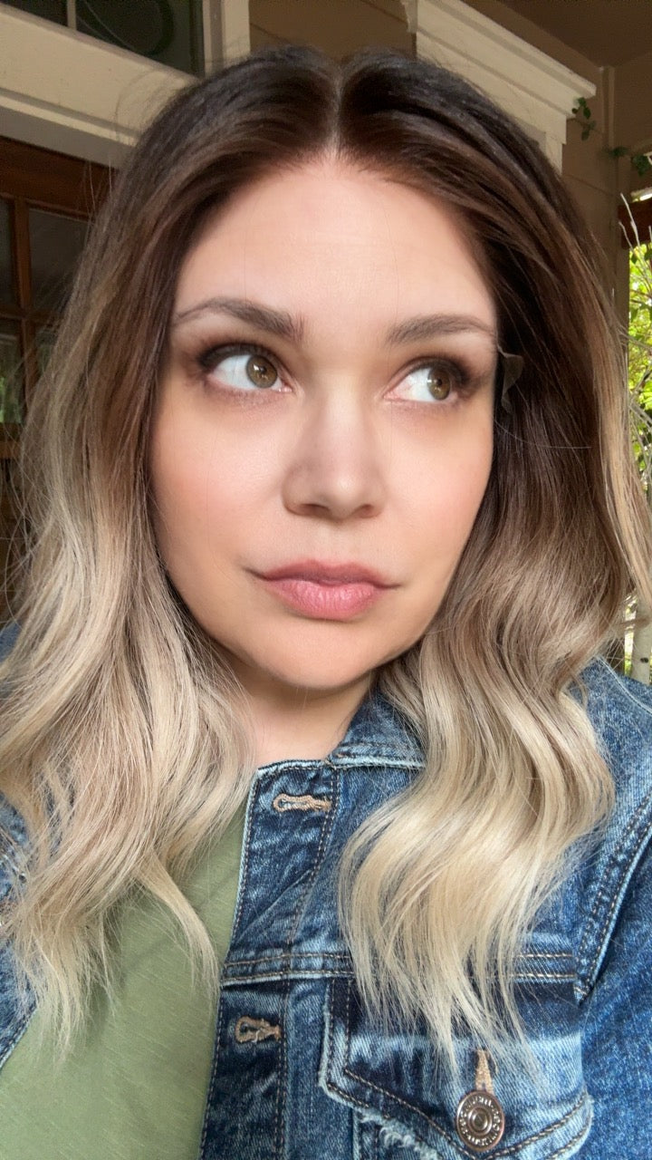 Humbling colored human hair wig