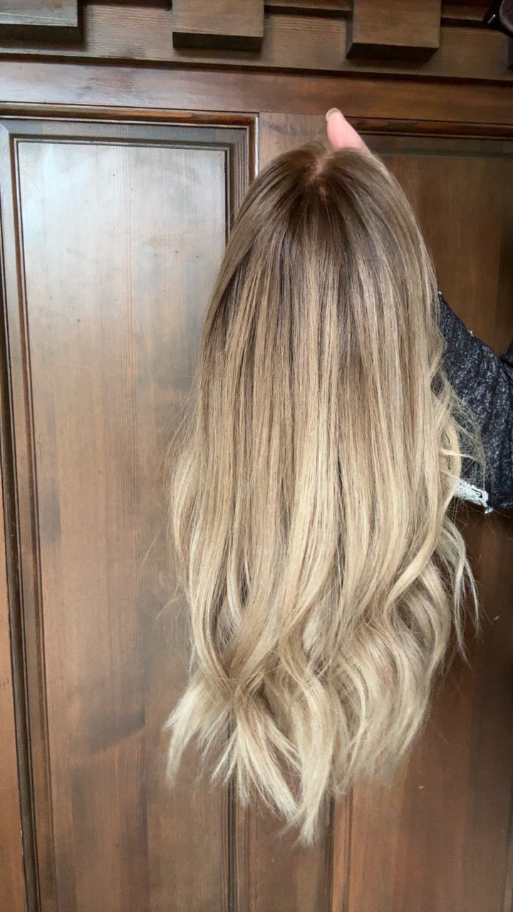 Ellie Custom Colored Medium Lace Top Wig -The Fine Collection