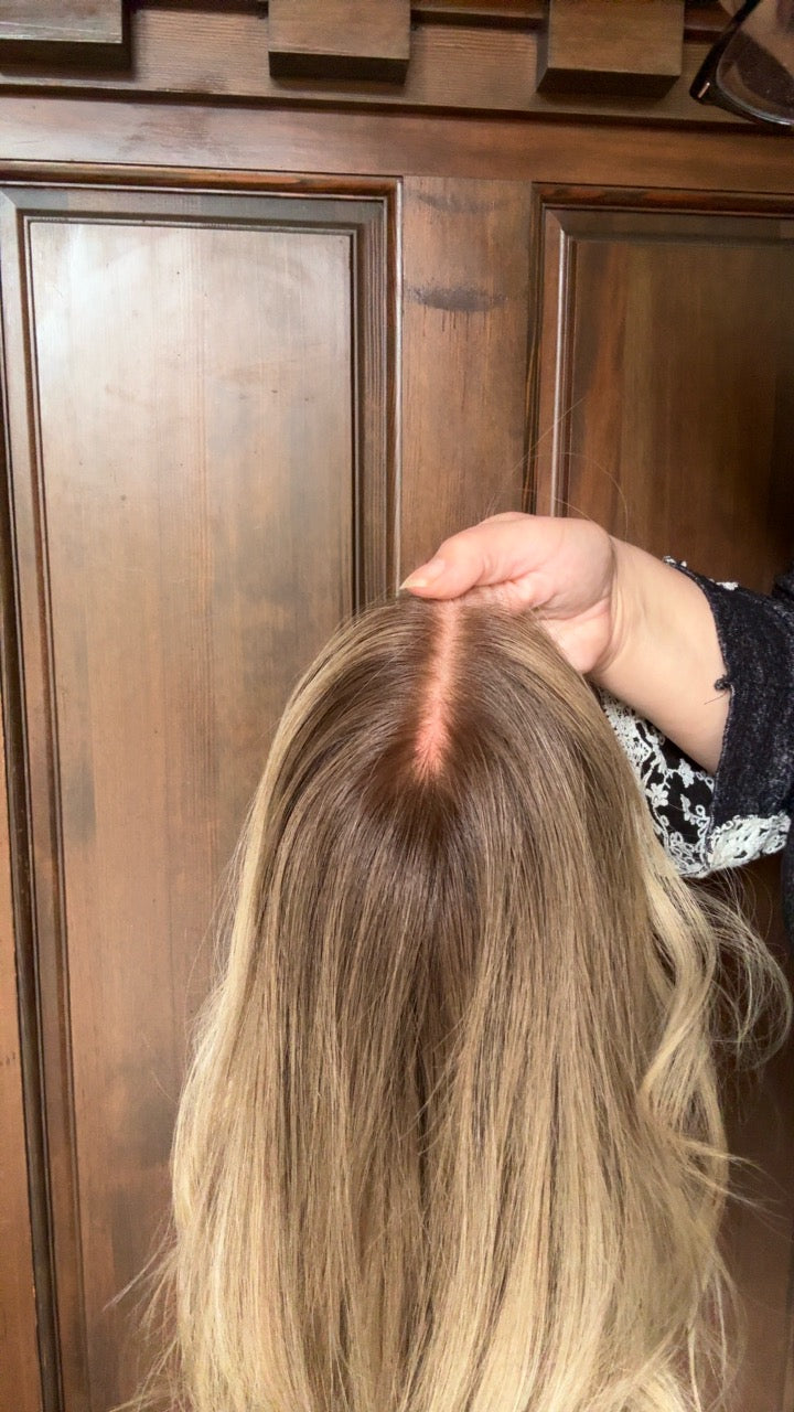 Ellie Custom Colored Medium Lace Top Wig -The Fine Collection