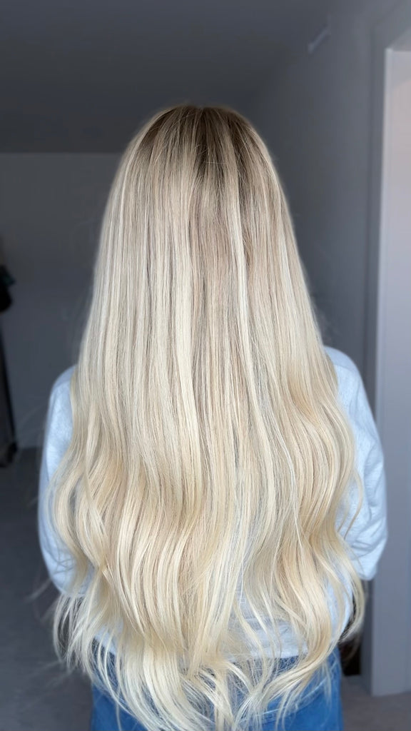 blonde human hair wig