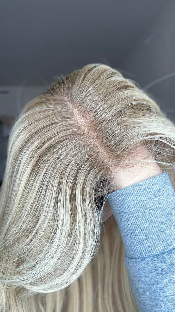 HD wig with super natural looking hair part