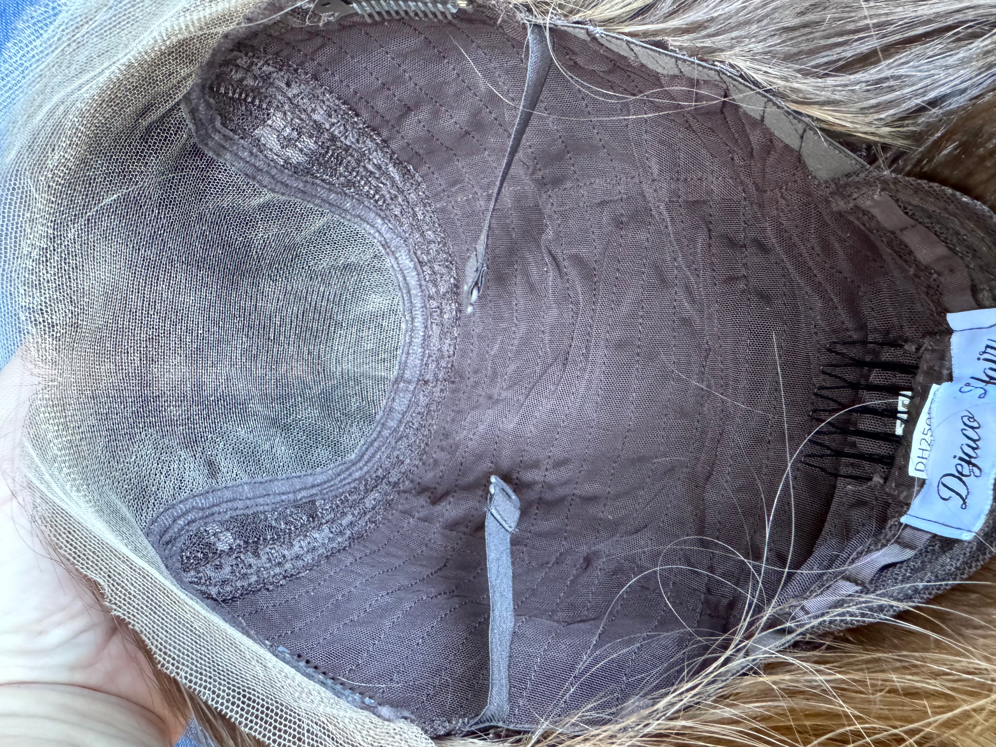 medium size cap with swiss lace and comfort built in